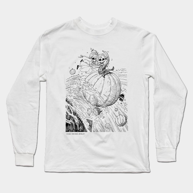 Pumpkinfalls Long Sleeve T-Shirt by drawmanley